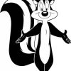 Le Pew Cartoon Paint By Numbers