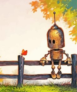 Adorable Robot Paint By Numbers