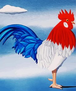 Rooster Illustration Paint By Numbers