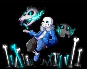 Sans Undertale Game Paint By Numbers