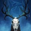 Creepy Deer Skull Paint By Numbers