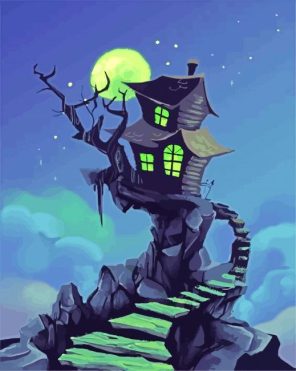 Haunted House Paint By Numbers