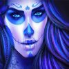 Aesthetic Skull Lady Paint By Numbers