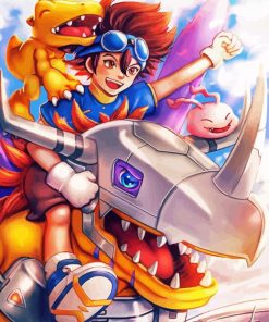 Digimon Manga Anime Paint By Numbers