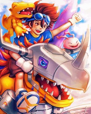 Digimon Manga Anime Paint By Numbers