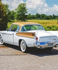 White Sudebaker Paint By Numbers