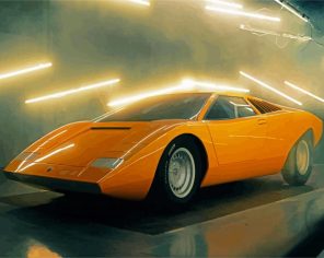 Lamberghini Countach Paint By Numbers