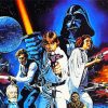 Star Wars Cartoon Poster Paint By Numbers