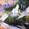 Crane Birds Art Paint By Numbers