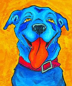 Blue Puppy Paint By Numbers