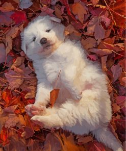 Cute Great Pyrenees Paint By Numbers