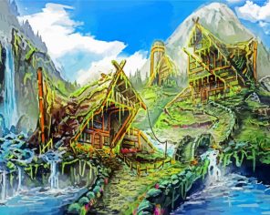 Fantasy Village Paint By Numbers