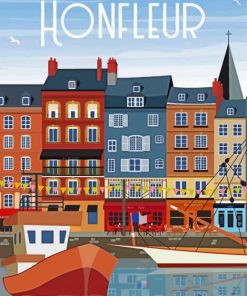 Honfleur Poster Paint By Numbers