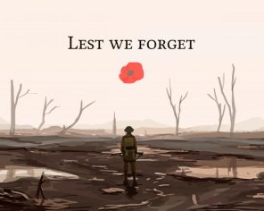 Aesthetic Lest We Forget Paint By Numbers