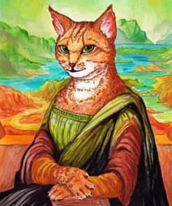 Mona Lisa Cat Paint By Numbers