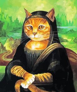 Mona Lisa Kitty Paint By Numbers