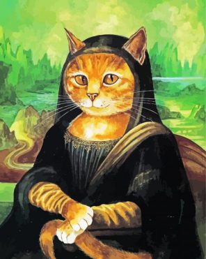 Mona Lisa Kitty Paint By Numbers