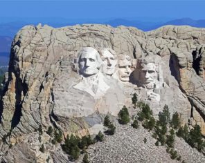 Mt Rushmore Paint By Numbers