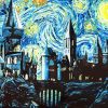 Starry Night Hogwarts Paint By Numbers