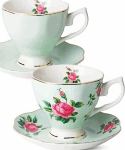 Vintage Tea Cups Paint By Numbers