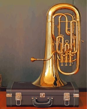 Tuba Instrument Paint By Numbers