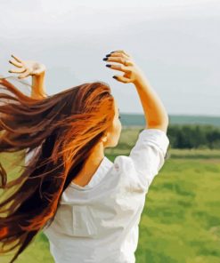 Woman In The Wind Paint By Numbers