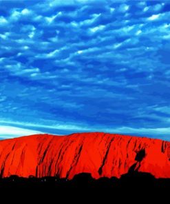 Aesthetic Uluru Mountain Paint By Numbers