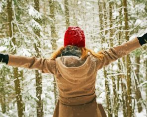 Woman In Snow Paint By Numbers