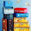 Vintage Travel Bags Paint By Numbers