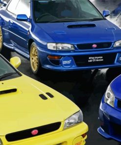 Aeshtetic Subaru Cars Paint By Numbers