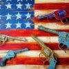 Usa Flag With guns Paint By Numbers