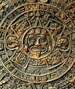 Antique Mayan Calendar Paint By Numbers