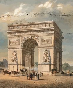 Aesthetic Paris Arch Paint By Numbers