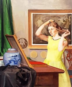 Lady at Dressing Table Paint By Numbers