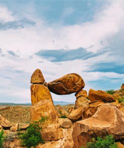 Big Bend Balance Rock Paint By Numbers