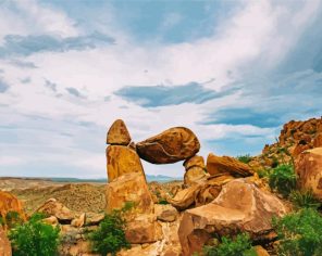 Big Bend Balance Rock Paint By Numbers