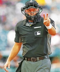 Baseball Umpire Paint By Numbers