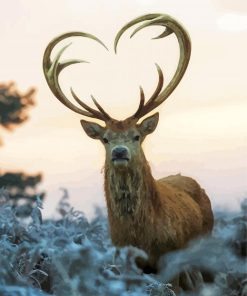 Deer Heart Corns Paint By Numbers