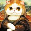 Artistic Mona Liza Cat Paint By Numbers