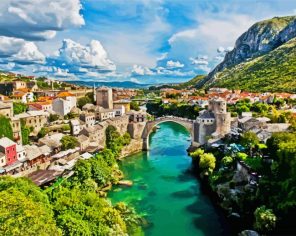 Mostar City Paint By Numbers