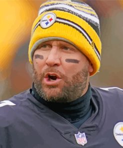 Roethlisberger Footballer Paint By Numbers