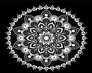 Monochrome Mandala Paint By Numbers