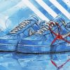 Blue Nike Air Paint By Numbers