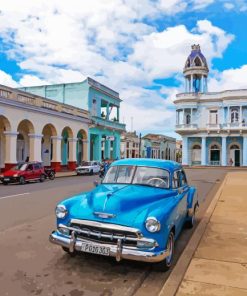 Car In Cienfuegos Paint By Numbers