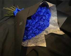 Blue Roses Bouquet Paint By Numbers