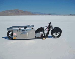 Bonneville Bike Paint By Numbers