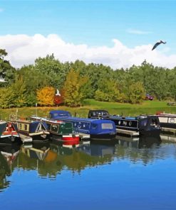 Canal Boats Paint By Numbers