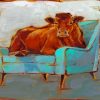 Cow On Chair Paint By Numbers