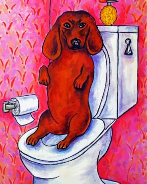 Red Dog Paint By Numbers