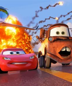 Cars Animated Movie Paint By Numbers